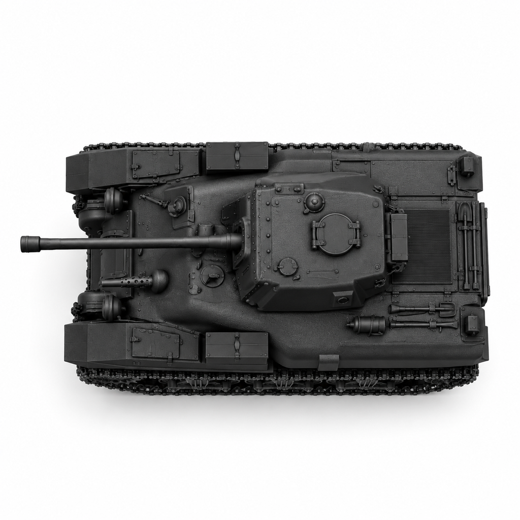 SSMODEL 1/72 1/144 Ram Mk.II late 6pounder Canada Tank Resin Model Kit TSS0918