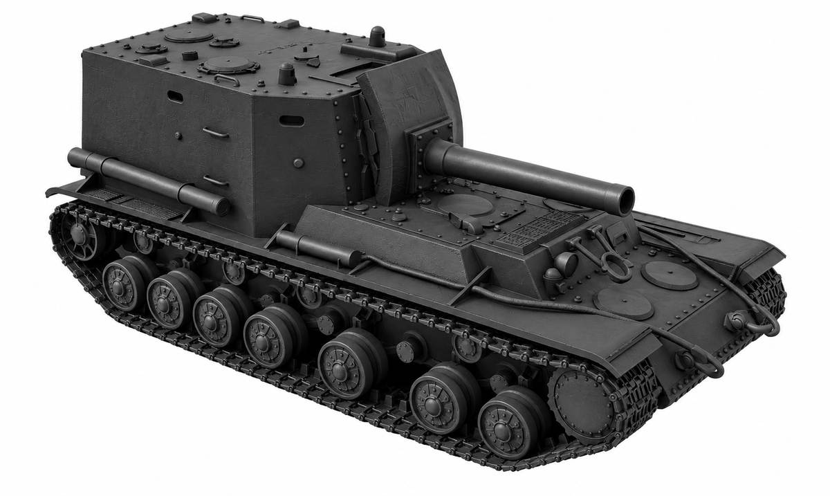 SSMODEL 1/72 1/144 Multi Scale Project 212 Soviet Artillery Tank MODEL TSS0133 — detail view 9