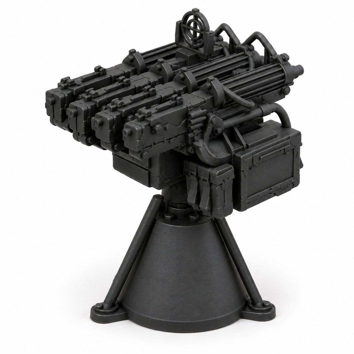 SSMODEL 1/72 1/144 Multi Scale M4 AA-machine Resin MODEL KIT TSS0434 — detail view 5