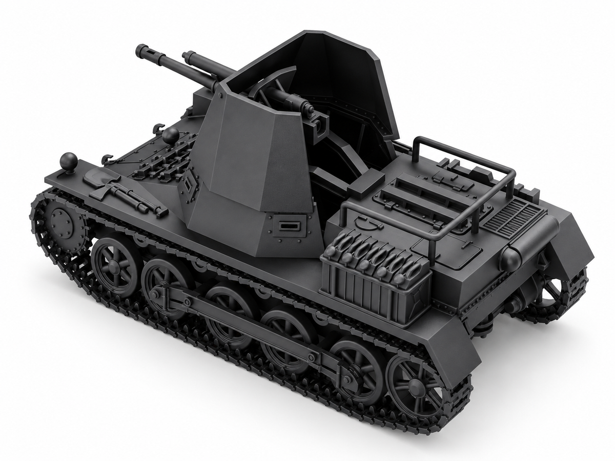 SSMODEL 1/72 1/144  Multi Scale Panzerjager I Germany WW2 Tank MODEL kit TSS1334 — detail view 14