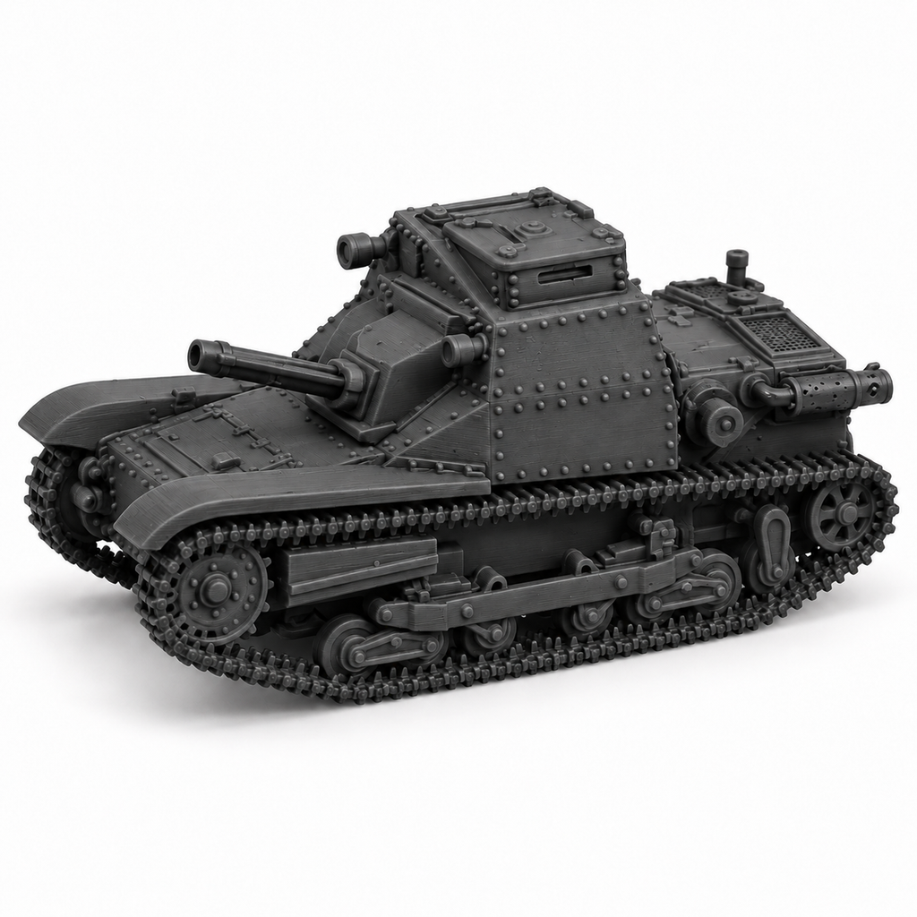 SSMODEL 1/72 1/144 35M Ansaldo Commander Brno ZB vz.26 Tank Resin MODEL TSS0741