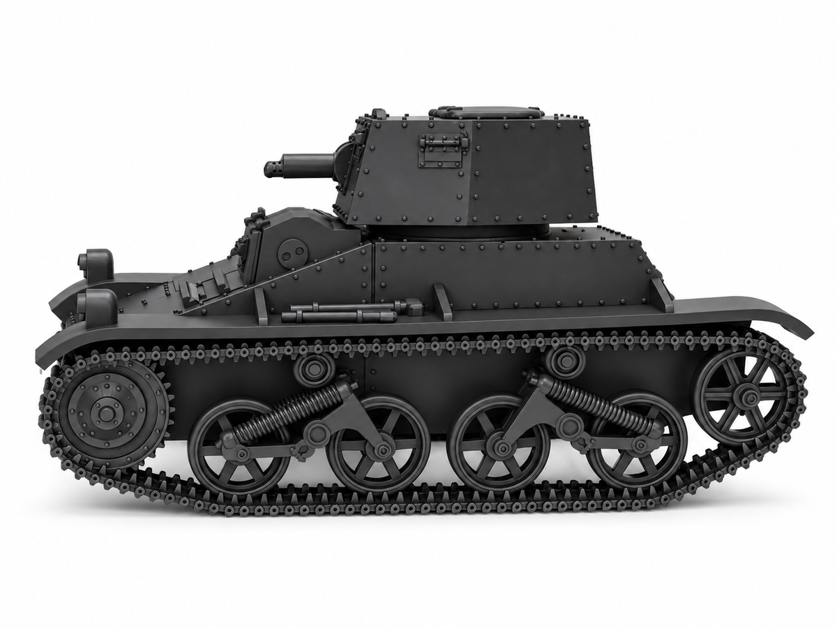 SSMODEL 1/72 1/144 Multi Scale Vickers Light Dutchman M1936 Tank MODEL TSS1190 — detail view 2