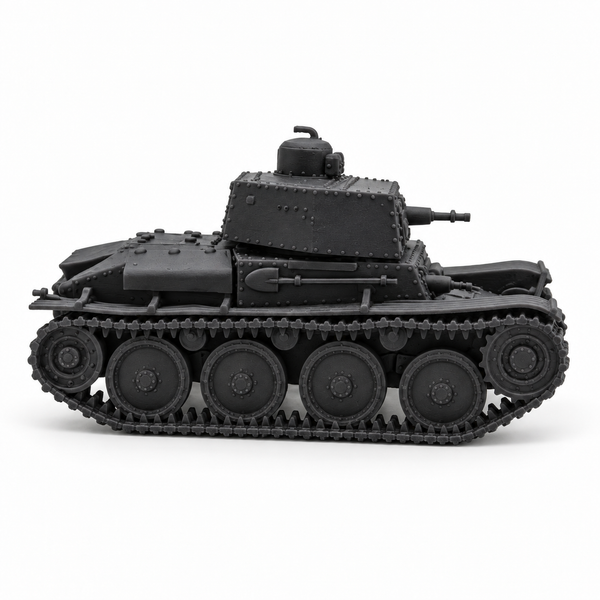 SSMODEL 1/72 1/144 Multi-Scale LT vz.40 Light Tank Command & 37mm Model TSS1285