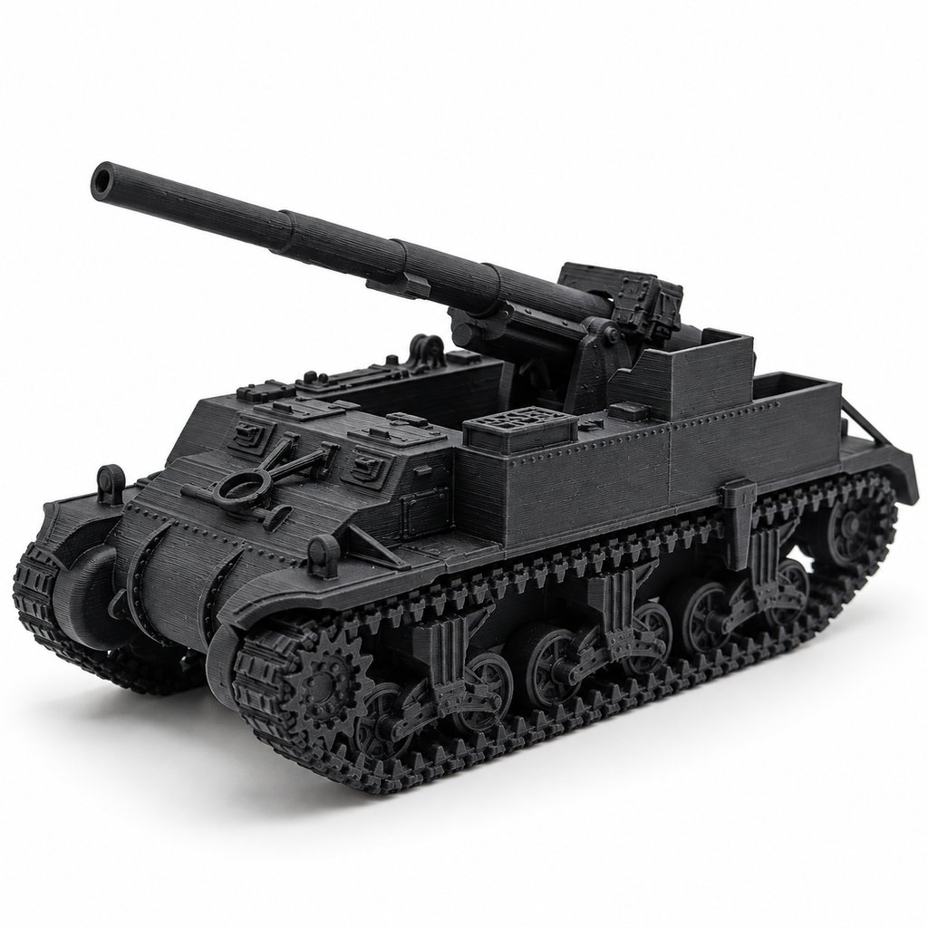 SSMODEL 1/72 1/144 WWII US M12 Gun Motor Carriage D-Day Resin Model Kit TSS0872