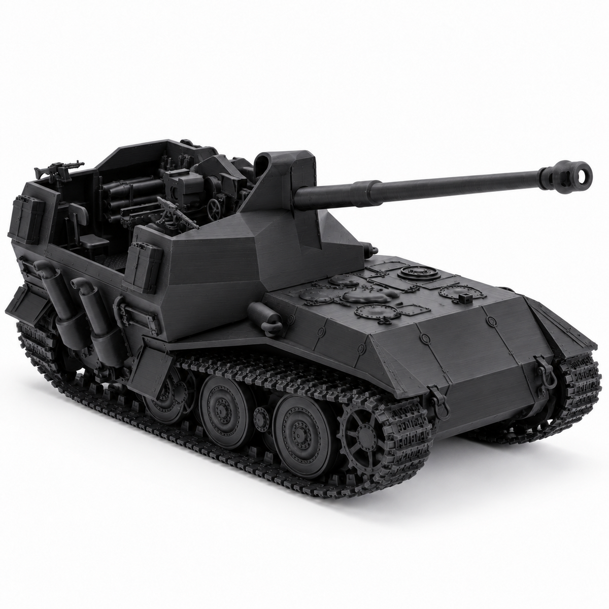 SSMODEL 1/72 1/144 WW2 German Waffentrager auf E100 Tank Resin Model Kit TSS1008 — detail view 5