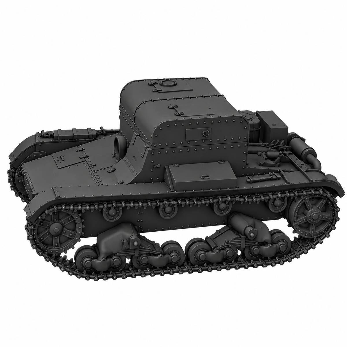 SSMODEL 1/72 1/144 Multi Scale T-26T tank Resin Model Kit TSS0079 — detail view 3