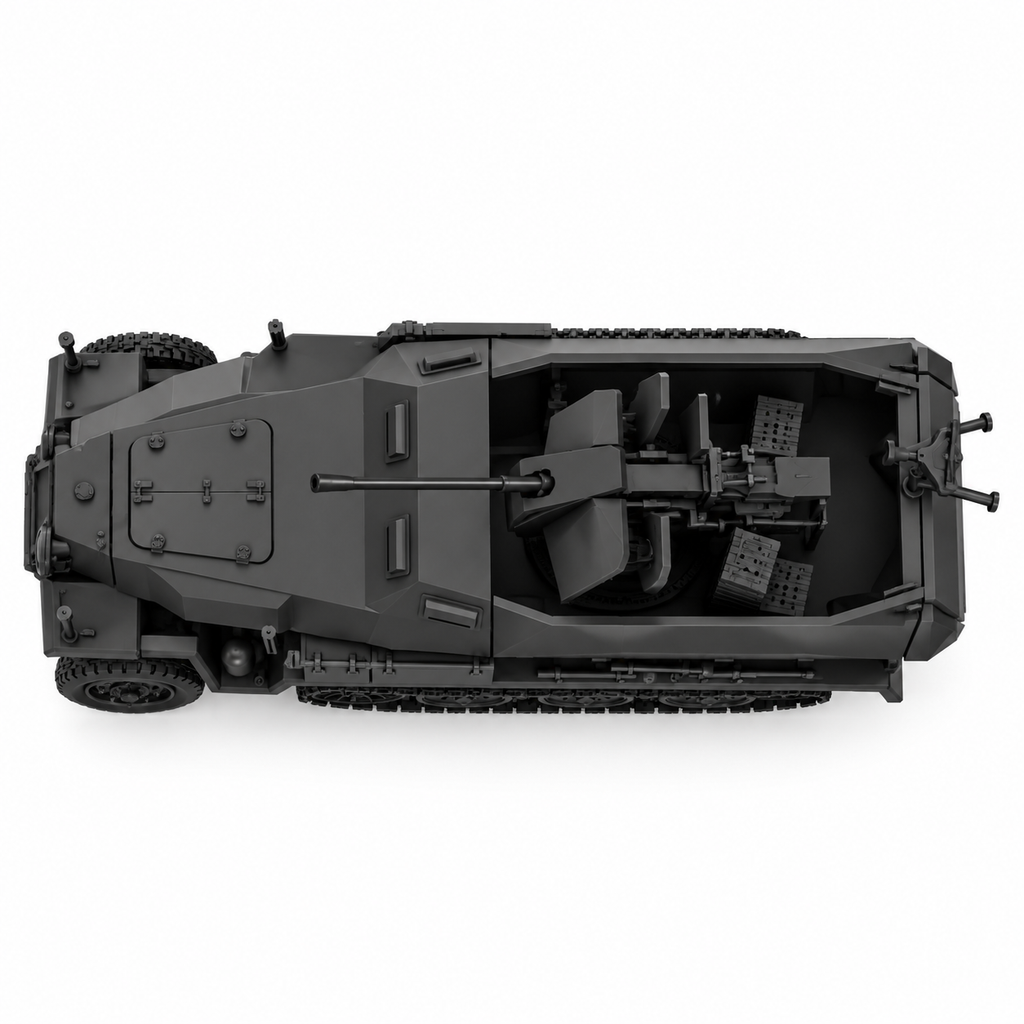 SSMODEL 1/72 1/144 Sd.Kfz.251/17 Ausf.C with 2cm Flak 38 Resin MODEL KIT TSS1526