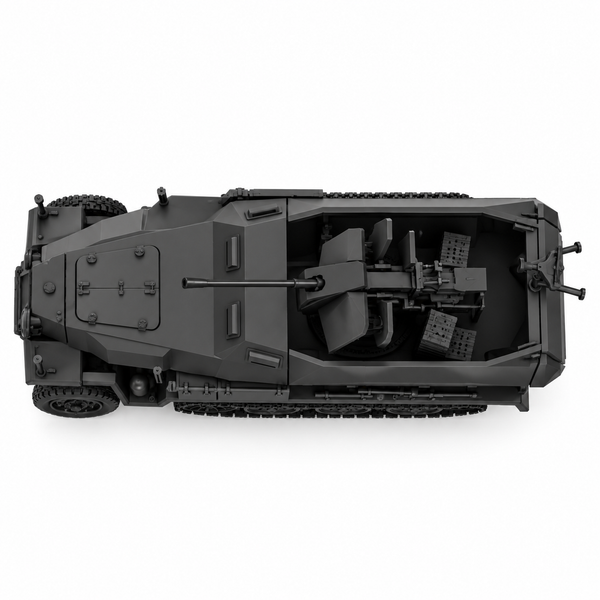 SSMODEL 1/72 1/144 Sd.Kfz.251/17 Ausf.C with 2cm Flak 38 Resin MODEL KIT TSS1526