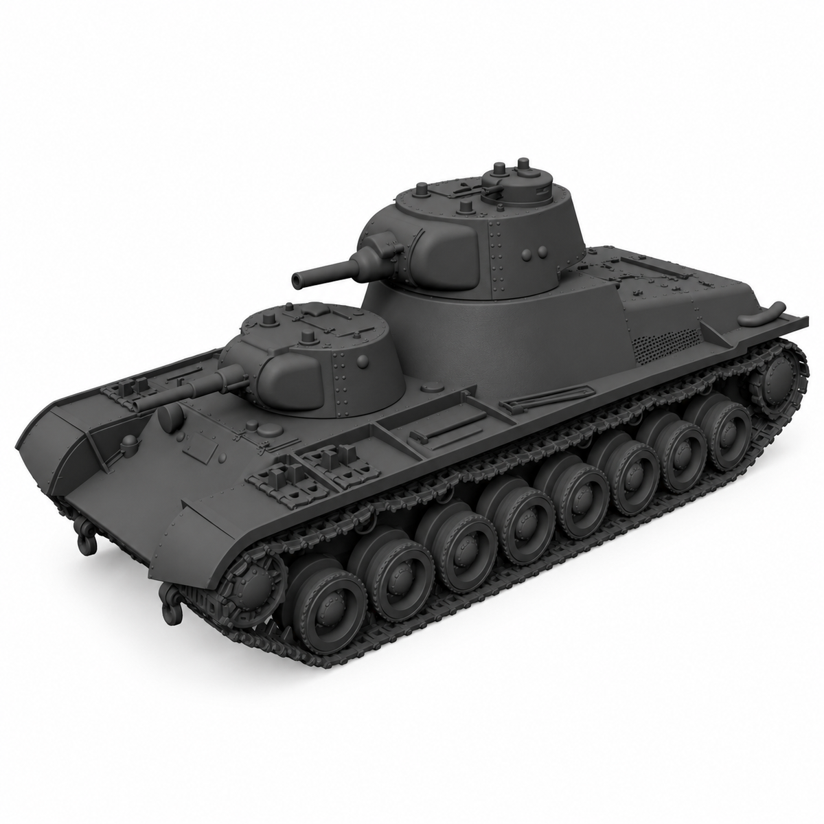 SSMODEL 1/72 1/144 Multi Scale T-100 Tank Resin MODEL kit TSS0039 — detail view 18