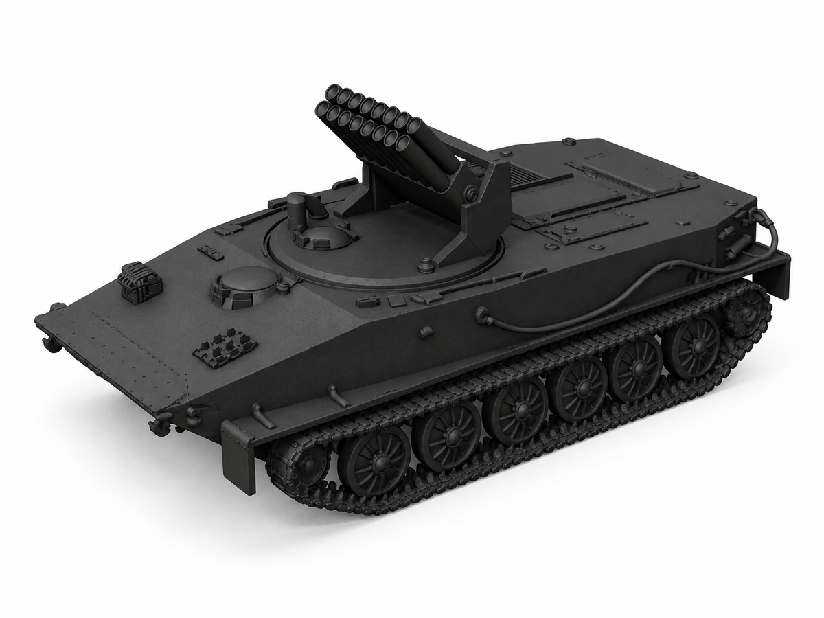 SSMODEL 1/72 1/144 Object 280 Soviet experimental rocket tank Model Kit TSS0293 — detail view 3