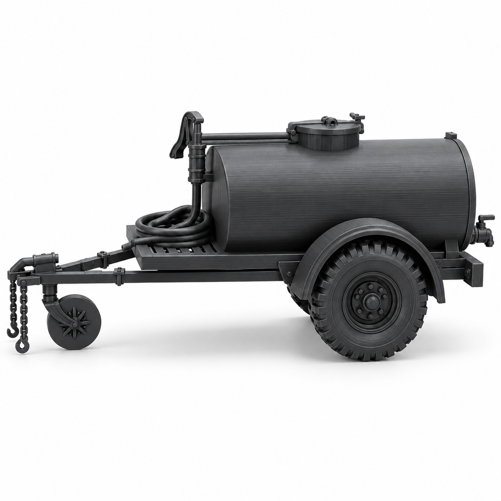 SSMODEL 1/72 1/144 WWII US G-527 Water Tank Trailer 250gal Resin Model TSS1244