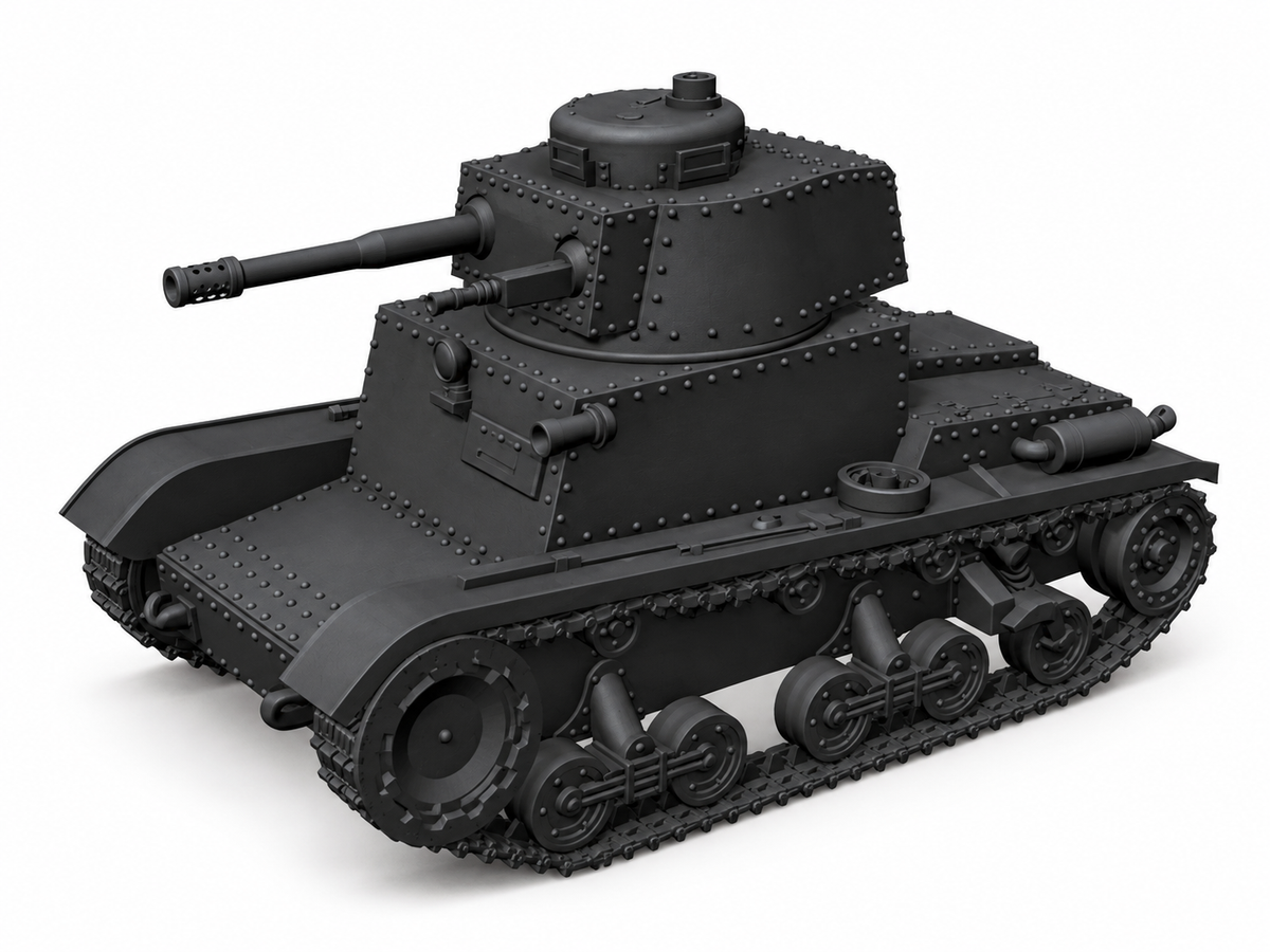 SSMODEL 1/72 1/144 Multi Scale S-I SPO tank Resin Model Kit TSS0277 — detail view 12