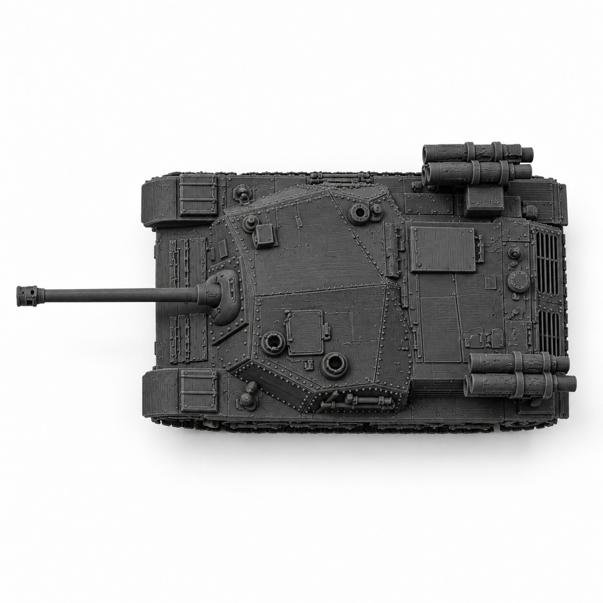 SSMODEL 1/72 1/144 Multi Scale 43M Zrinuy Sorozatveto Tank Resin Model TSS0745 — detail view 5