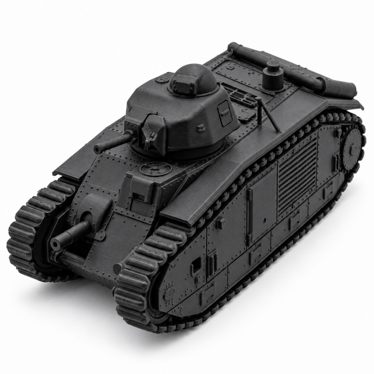 SSMODEL 1/72 1/144 WWII French Char B1 bis Heavy Tank Resin Model Kit TSS1248 — detail view 5