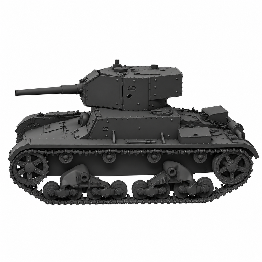 SSMODEL 1/72 1/144 Multi Scale T26E v3 Soviet light tank Resin Model Kit TSS0063