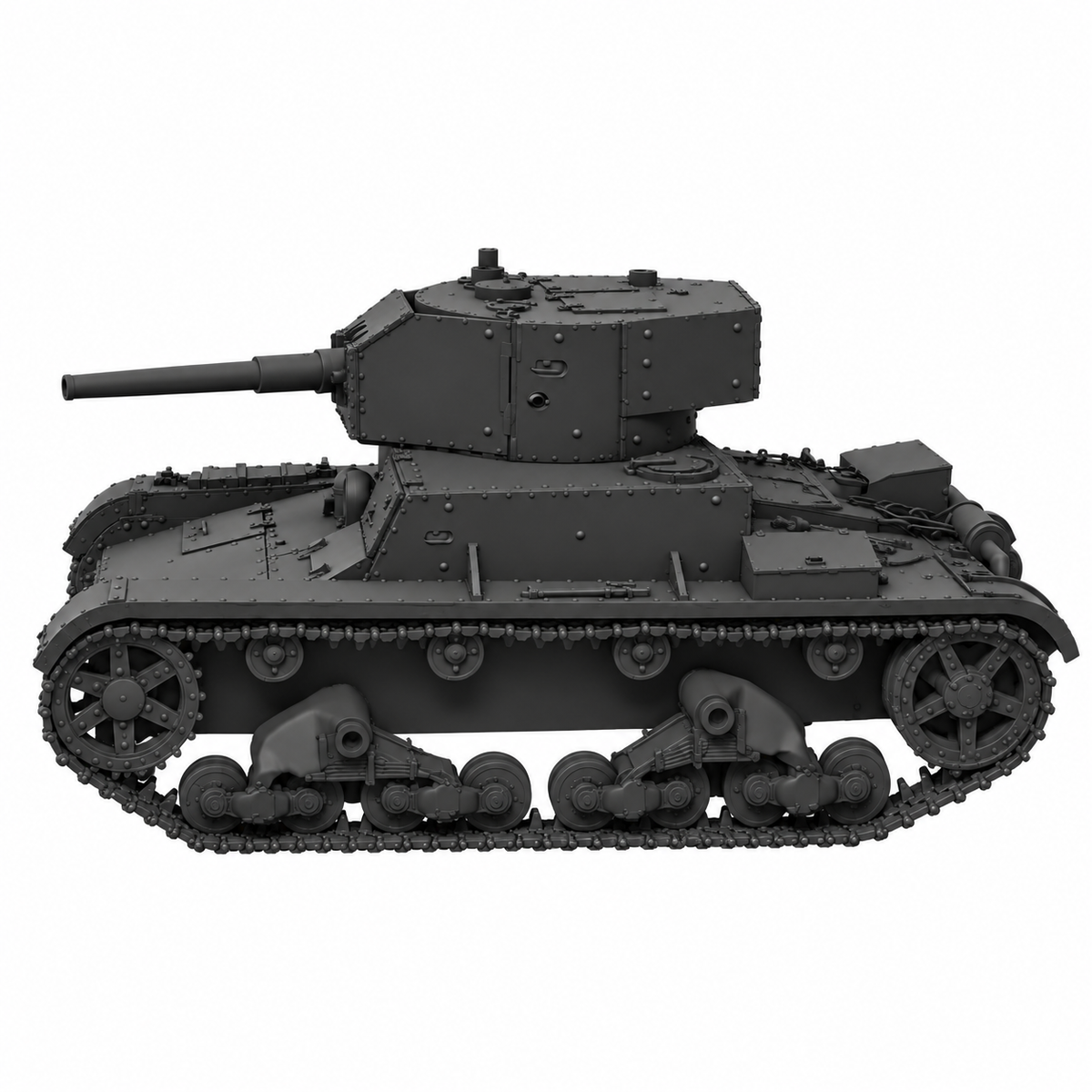SSMODEL 1/72 1/144 Multi Scale T26E v3 Soviet light tank Resin Model Kit TSS0063 — detail view 3