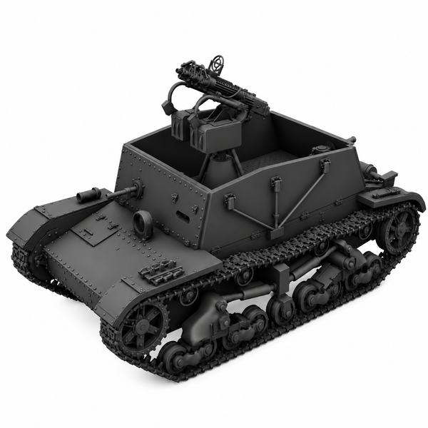 SSMODEL 1/72 1/144 SU6 with M4 Soviet ersatz AA-gun tank Resin Model Kit TSS0058