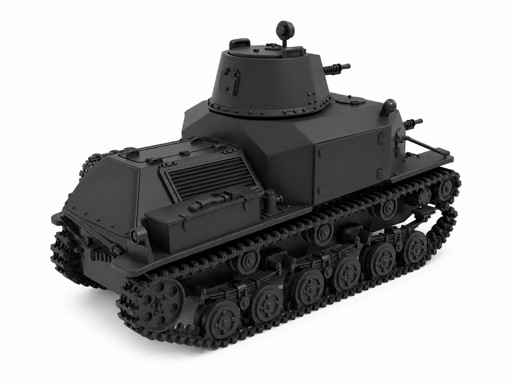 SSMODEL 1/72 1/144 Multi Scale Type 92 Jyu-Sokosha early Tank MODEL kit TSS1383