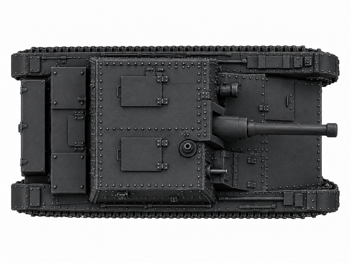 SSMODEL 1/72 1/144 Multi Scale AT-1 tank Resin Model Kit TSS0081 — detail view 4
