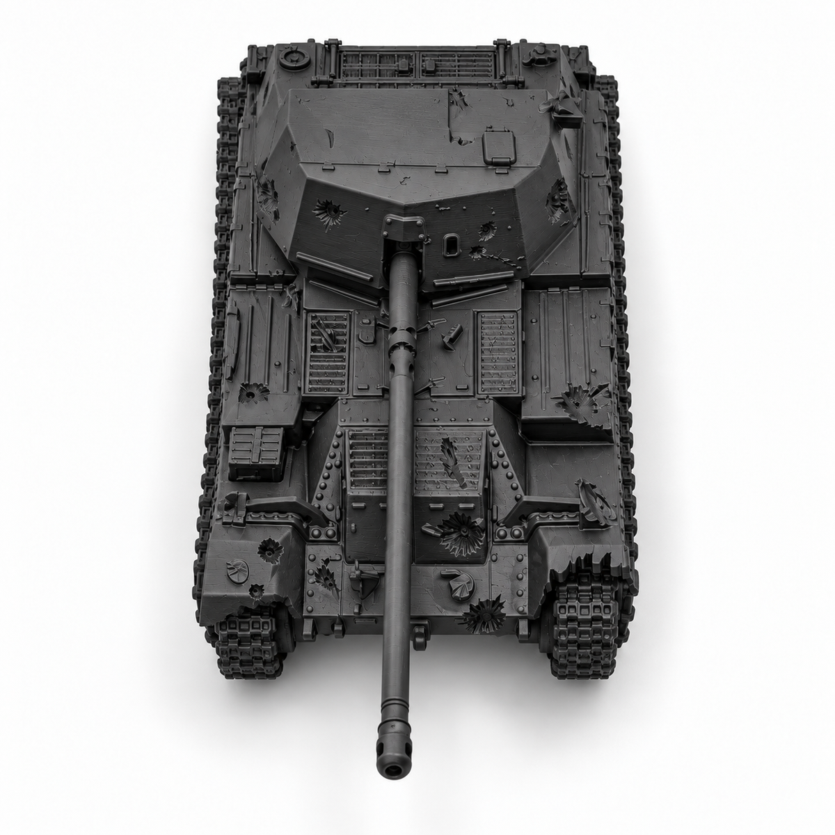 SSMODEL 1/72 1/144 WWII British Destroyed Archer SPG Wreck Resin Model TSS1209 — detail view 17