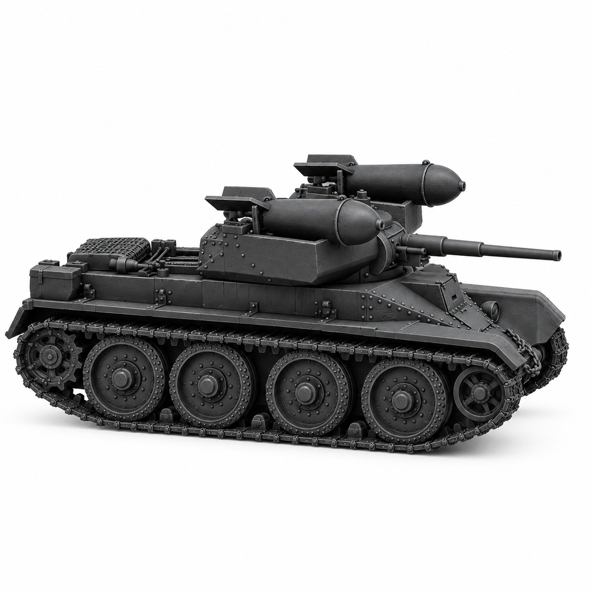 SSMODEL 1/72 1/144 Multi Scale RBT-5 Soviet light missile tank Model Kit TSS0151 — detail view 2