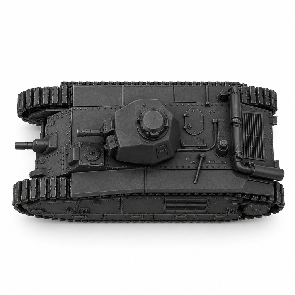 SSMODEL 1/72 1/144 Multi Scale Heavy Tank Char B1 bis France Resin MODEL TSS0793