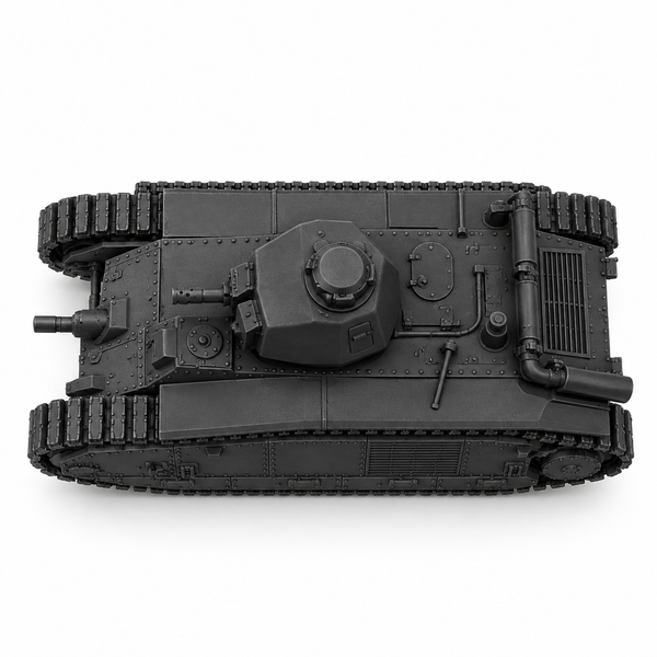 SSMODEL 1/72 1/144 Multi Scale Heavy Tank Char B1 bis France Resin MODEL TSS0793