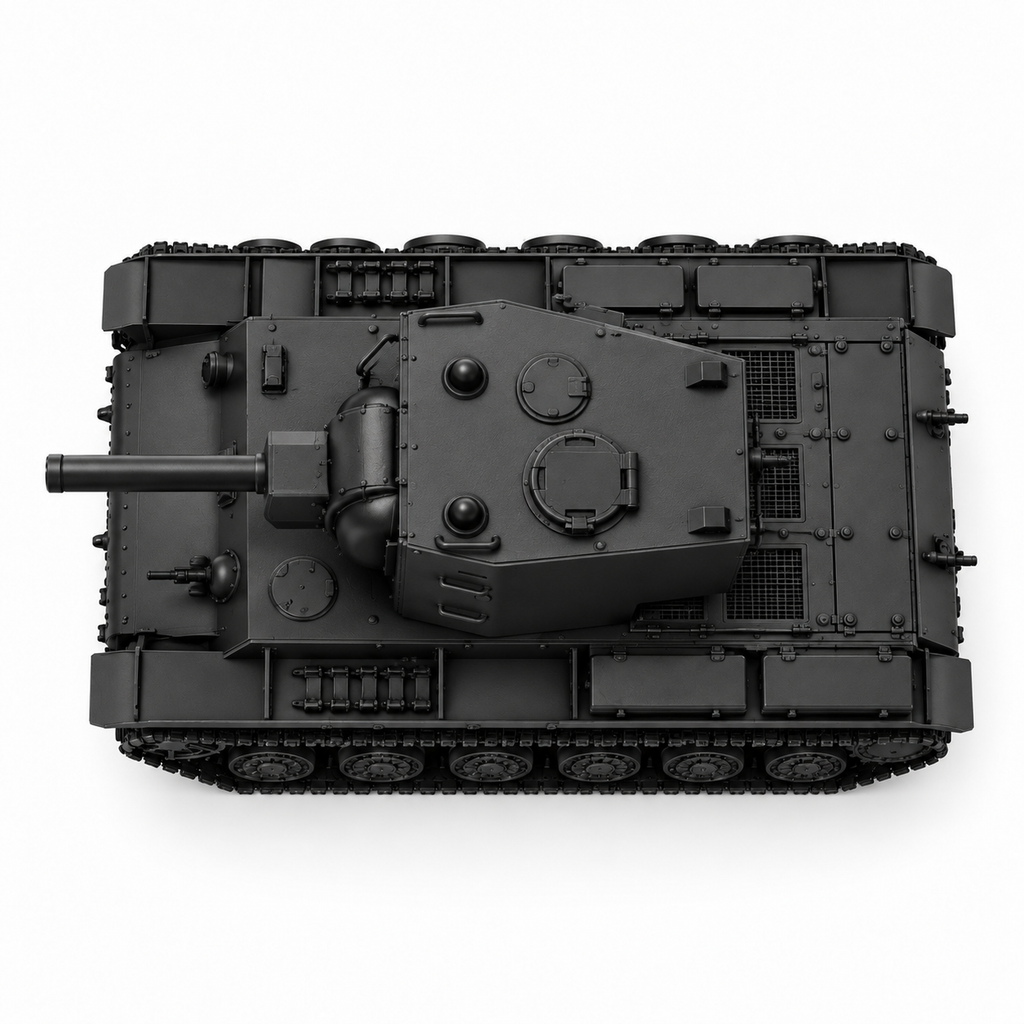 SSMODEL 1/72 1/144 Multi-Scale WWII Soviet KV-2 Heavy Tank Resin Model TSS1271