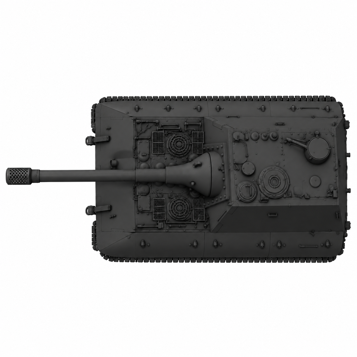 SSMODEL 1/72 1/144 Multi Scale Jagdpanzer E-100 Krokodil Tank MODEL kit TSS0345 — detail view 5