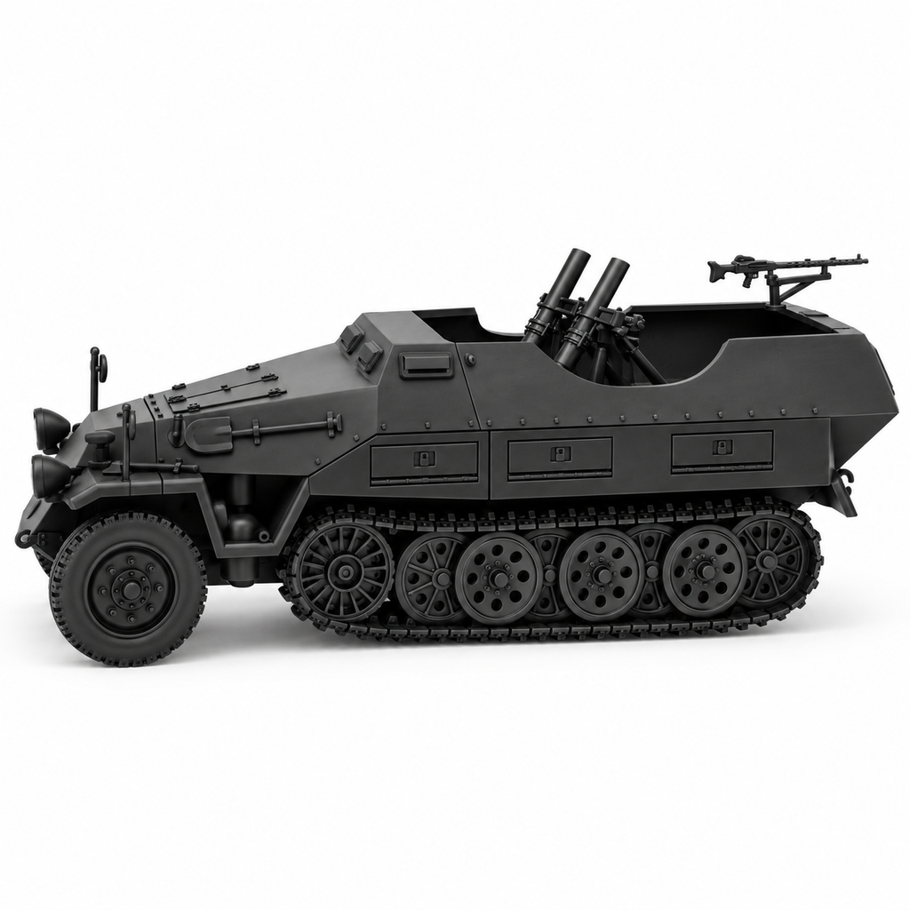 SSMODEL 1/72 1/144 Sd.Kfz.251 Ausf.D Zwilling 12cm GrW42 Resin MODEL KIT TSS0936