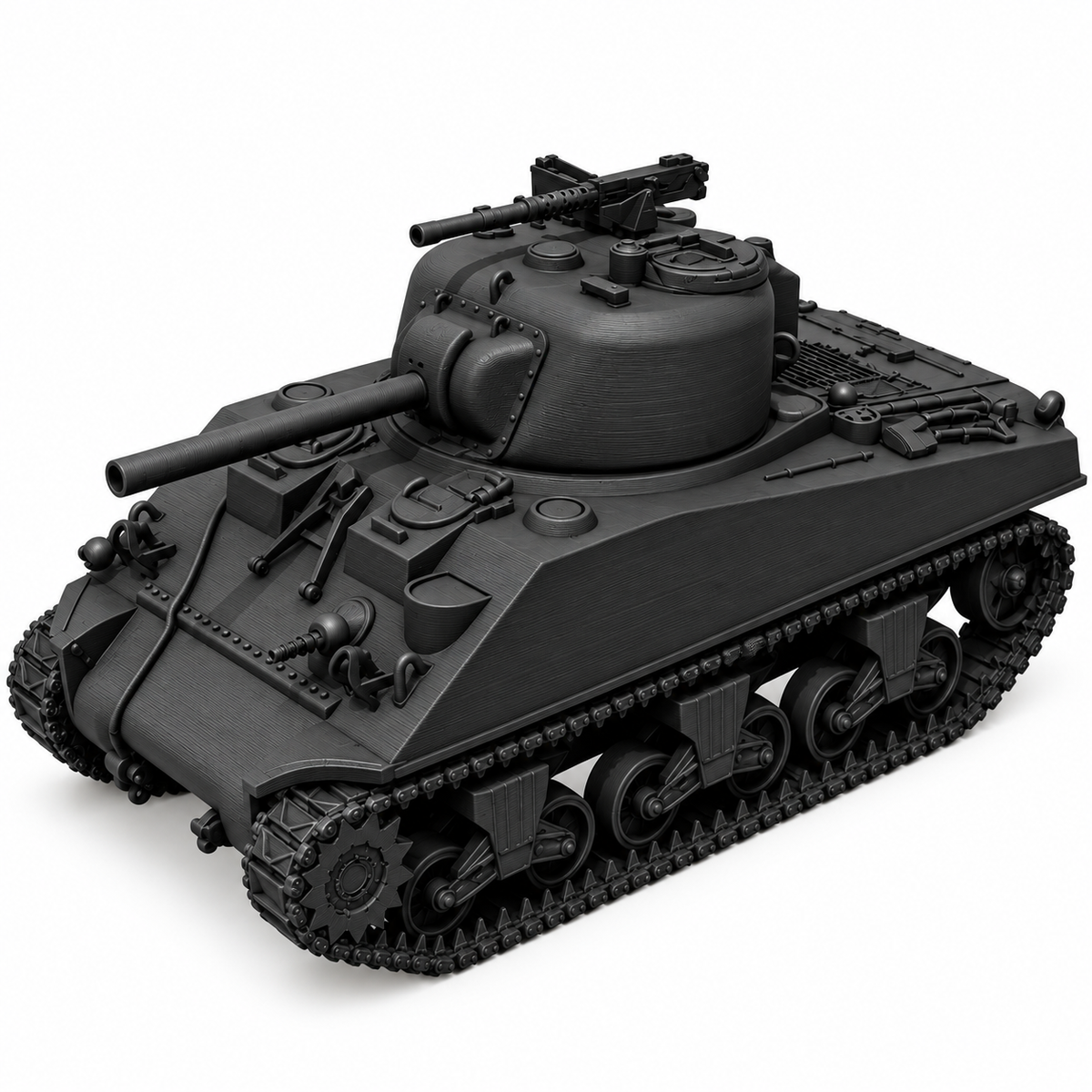 SSMODEL1/72 1/144 Multi-Scale M4A2 Sherman (early) US medium TANK Model TSS0217 — detail view 6