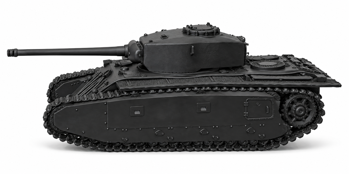 SSMODEL 1/72 1/144 Multi Scale ARL 44 (ACL-1) French heavy tank MODEL TSS0367 — detail view 3