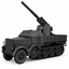 SSMODEL 1/72 1/144 Multi Scale 8.8cm Flak 18 Sfl Sd.Kfz.9 18t Resin KIT TSS1442