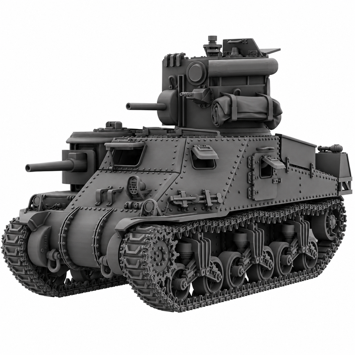 SSMODEL 1/72 1/144 WW2 M3 Grant CDL Canal Defence Light Resin Model Kit TSS0882 — detail view 7