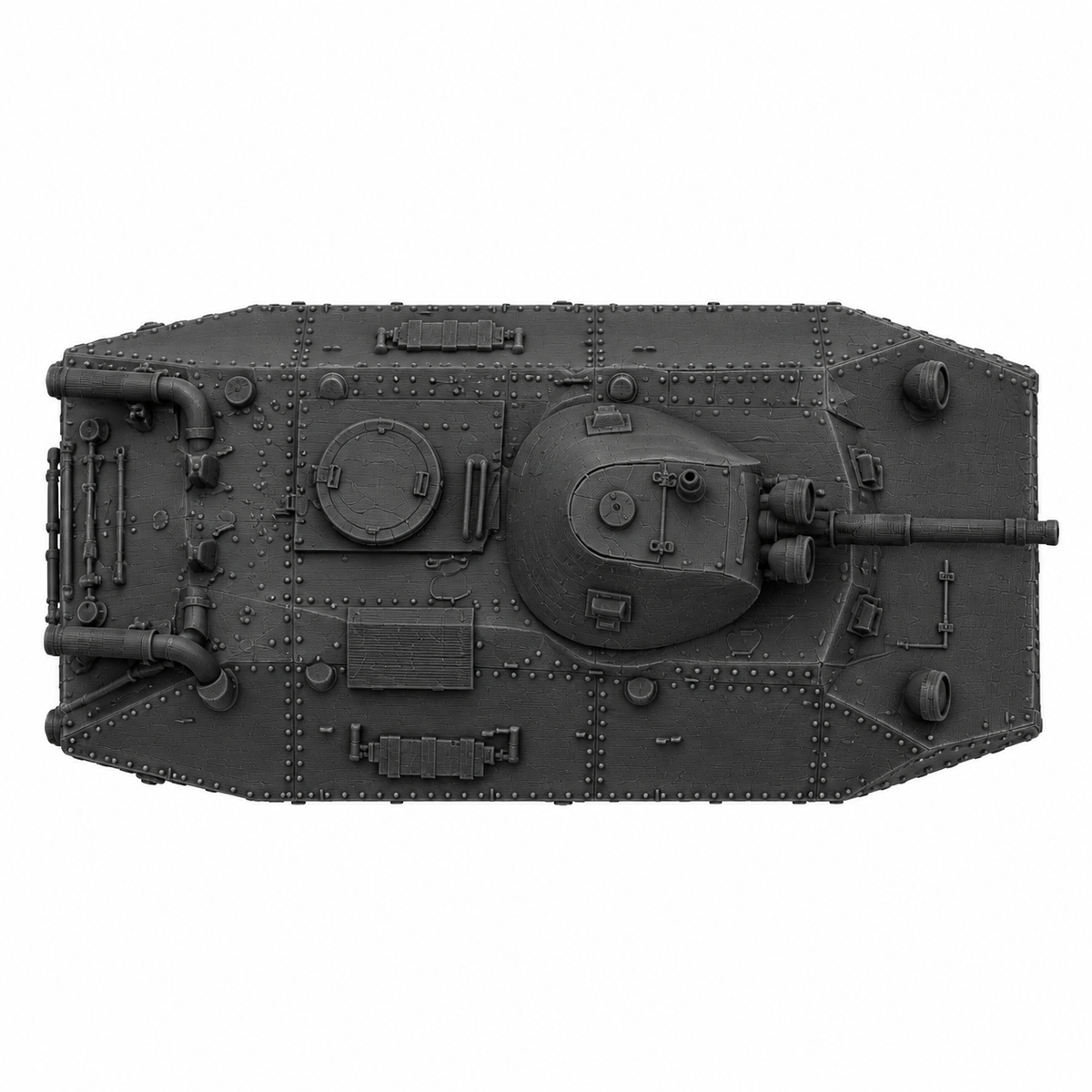 SSMODEL 1/72 1/144 Multi Scale BT-SV Soviet experimental light tank Kit TSS0093 — detail view 5