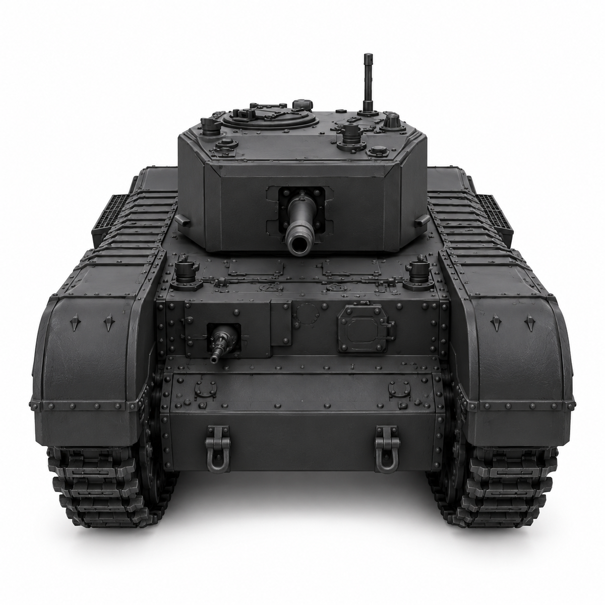 SSMODEL 1/72 1/144 Multi Scale Churchill MK III UK Tank Resin Model Kit TSS0800 — detail view 2