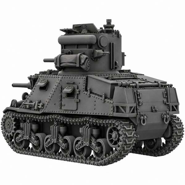 SSMODEL 1/72 1/144 WW2 M3 Grant CDL Canal Defence Light Resin Model Kit TSS0882
