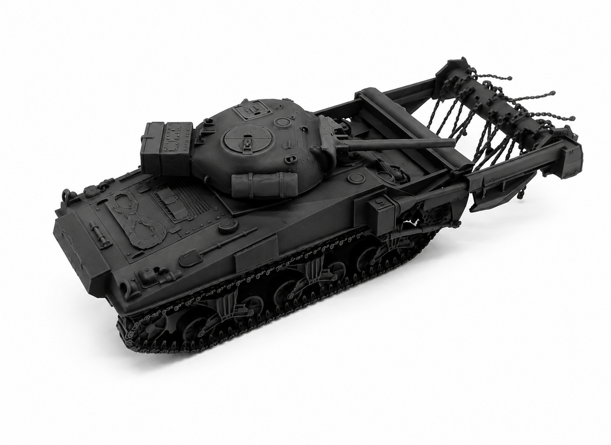 SSMODEL 1/72 1/144 Multi Scale Sherman M4A4 Crab US WW2 Tank MODEL TSS1315 — detail view 6