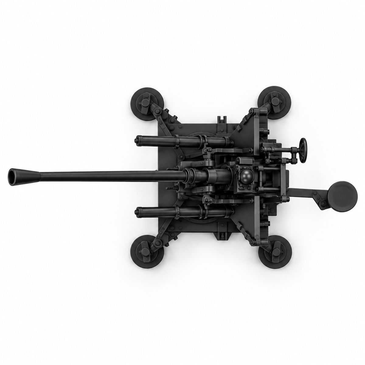 SSMODEL 1/72 1/144 A-gun 3.7cm Flak 36 on cross Gunner Resin MODEL KIT TSS1449 — detail view 4