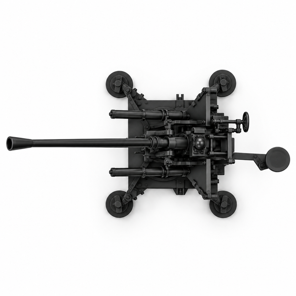 SSMODEL 1/72 1/144 A-gun 3.7cm Flak 36 on cross Gunner Resin MODEL KIT TSS1449