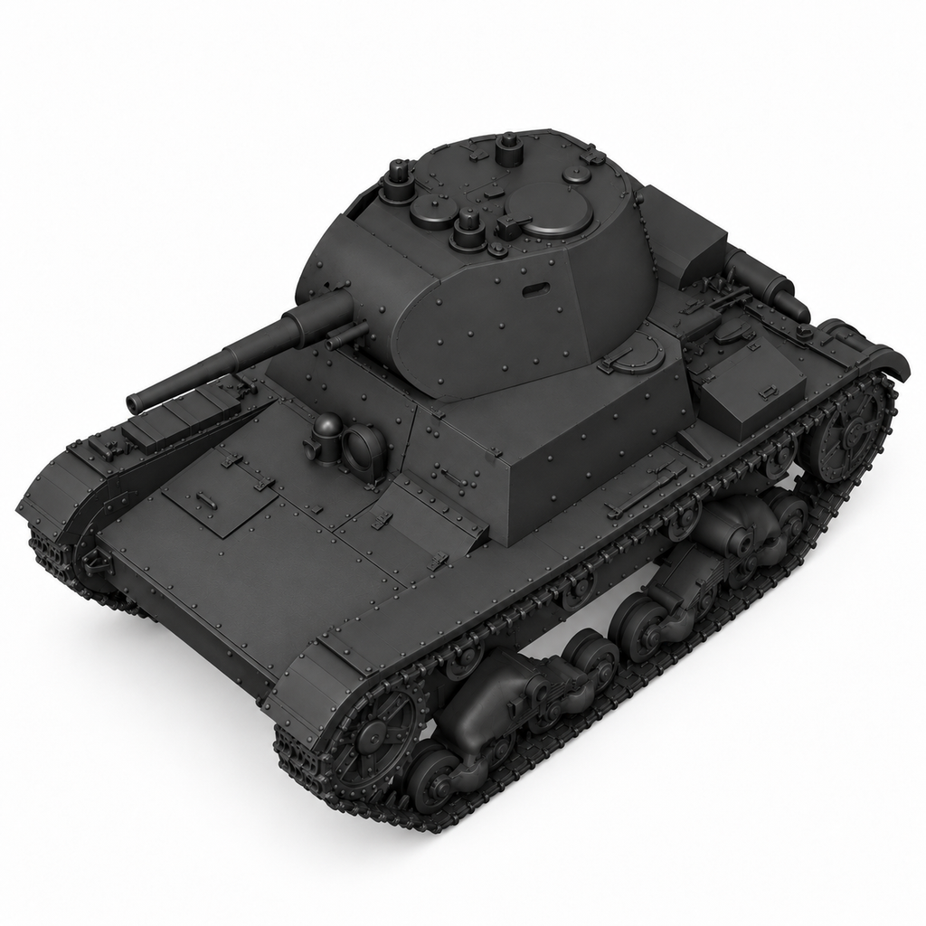 SSMODEL 1/72 1/144 Multi Scale T-26E Soviet light tank Resin Model Kit TSS0066