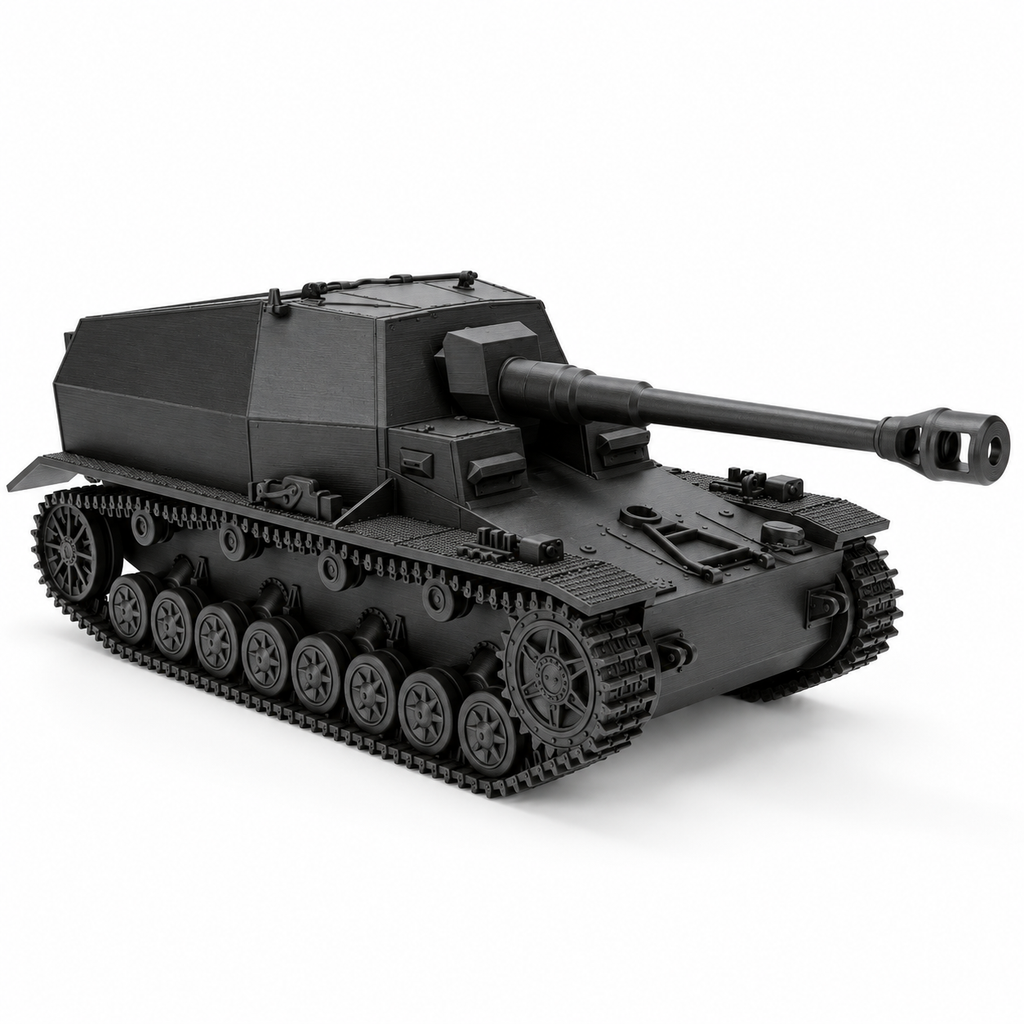 SSMODEL 1/72 1/144  WWII German Dicker Max 10.5cm SPG Pz.IV Resin Model TSS1236
