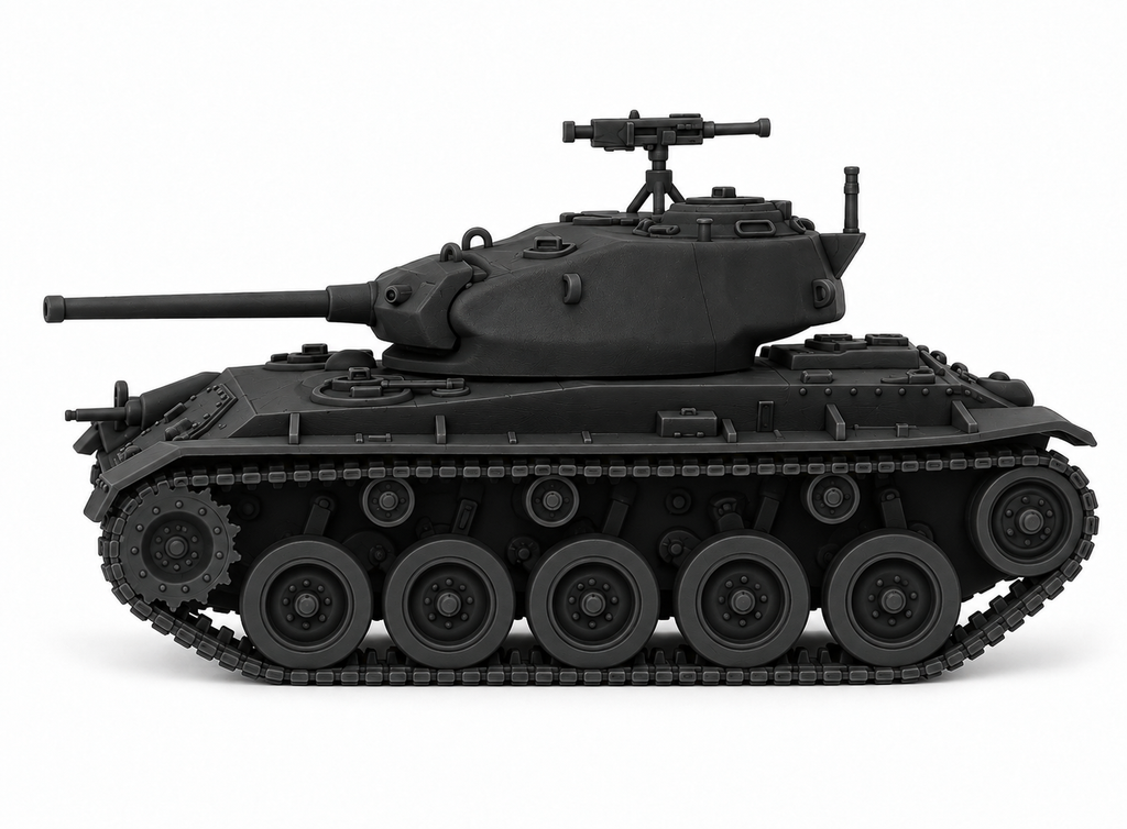 SSMODEL 1/72 1/144 Multi Scale Light Tank M24 Chaffee US WW2 Tank MODEL TSS1170
