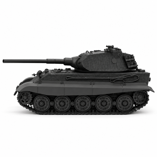 SSMODEL 1/72 1/144 Tiger II Ausf.B Zimmerit Henschel turret Resin MODEL TSS0988