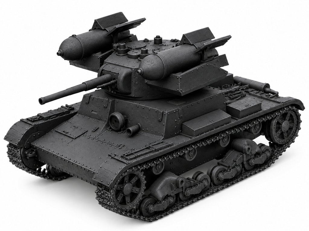 SSMODEL 1/72 1/144 Multi Scale RT-26 Soviet rocket tank Resin Model Kit TSS0062