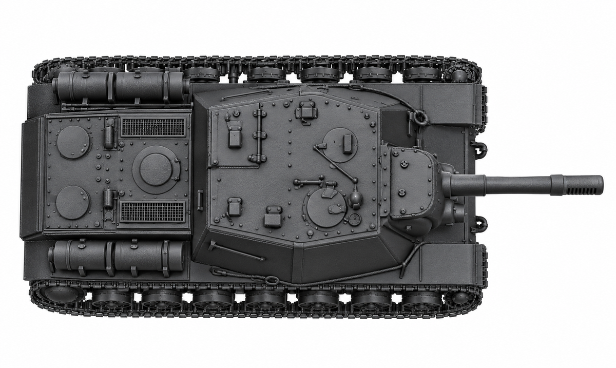 SSMODEL 1/72 1/144 Multi Scale KV-13 SU-152 Soviet heavy tank MODEL kit TSS0112 — detail view 5