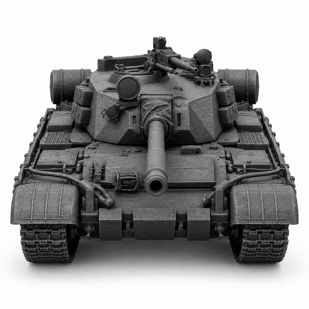 SSMODEL 1/72 1/144 T-55-100 fictional Cuban Coldwar tank MODEL kit TSS0481