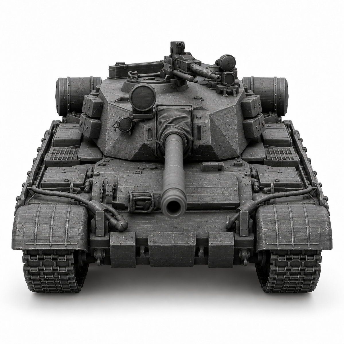 SSMODEL 1/72 1/144 T-55-100 fictional Cuban Coldwar tank MODEL kit TSS0481 — detail view 2