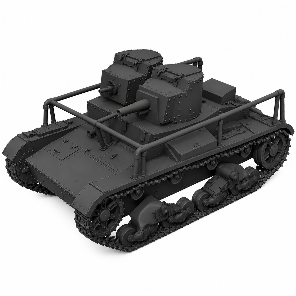 SSMODEL 1/72 1/144 Multi Scale T-26 mod1931 with radio tank Resin Model TSS0059