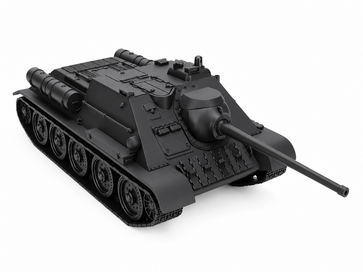 SSMODEL 1/72 1/144 Multi Scale SU-85 self-propelled gun USSR WW2 MODEL TSS1362 — detail view 4